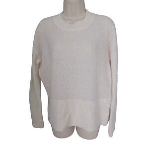 Cashmere Cream Ivory Sweater Womens M Banana Republic Lightweight